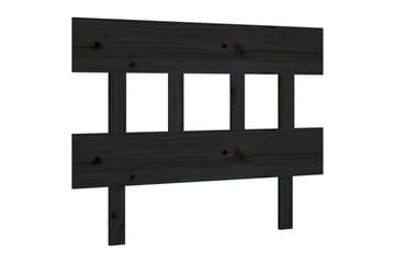 beBasic Sengegavl svart 103,5x3x81 cm heltre furu - Svart - Møbler - Senger - Sengetilbehør & sengegavl - Sengegavl