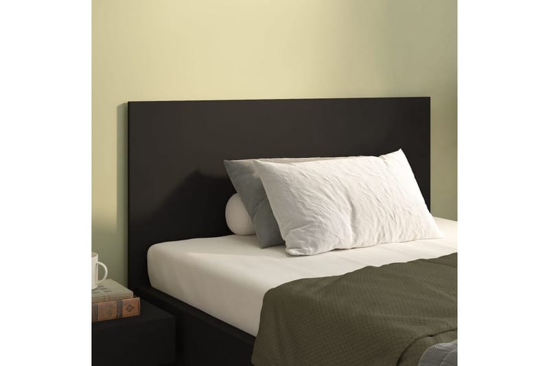 beBasic Sengegavl svart 120x1,5x80 cm konstruert tre - Svart - Møbler - Senger - Sengetilbehør & sengegavl - Sengegavl