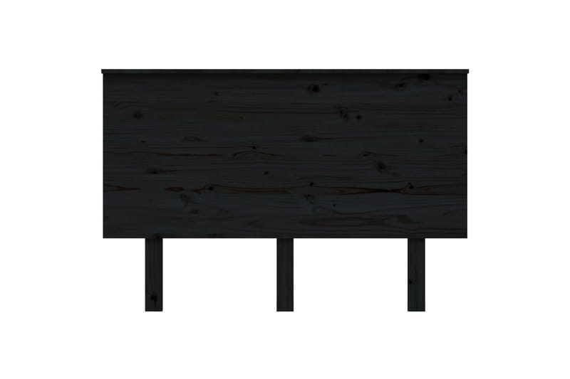 beBasic Sengegavl svart 124x6x82,5 cm heltre furu - Svart - Møbler - Senger - Sengetilbehør & sengegavl - Sengegavl