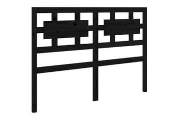 beBasic Sengegavl svart 125,5x4x100 cm heltre furu - Svart - Møbler - Senger - Sengetilbehør & sengegavl - Sengegavl