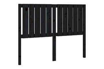 beBasic Sengegavl svart 125,5x4x100 cm heltre furu - Svart - Møbler - Senger - Sengetilbehør & sengegavl - Sengegavl
