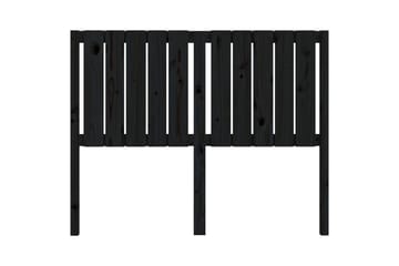 beBasic Sengegavl svart 125,5x4x100 cm heltre furu - Svart - Møbler - Senger - Sengetilbehør & sengegavl - Sengegavl