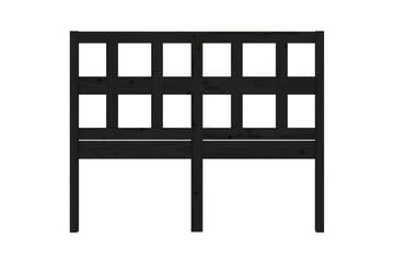 beBasic Sengegavl svart 125,5x4x100 cm heltre furu - Svart - Møbler - Senger - Sengetilbehør & sengegavl - Sengegavl
