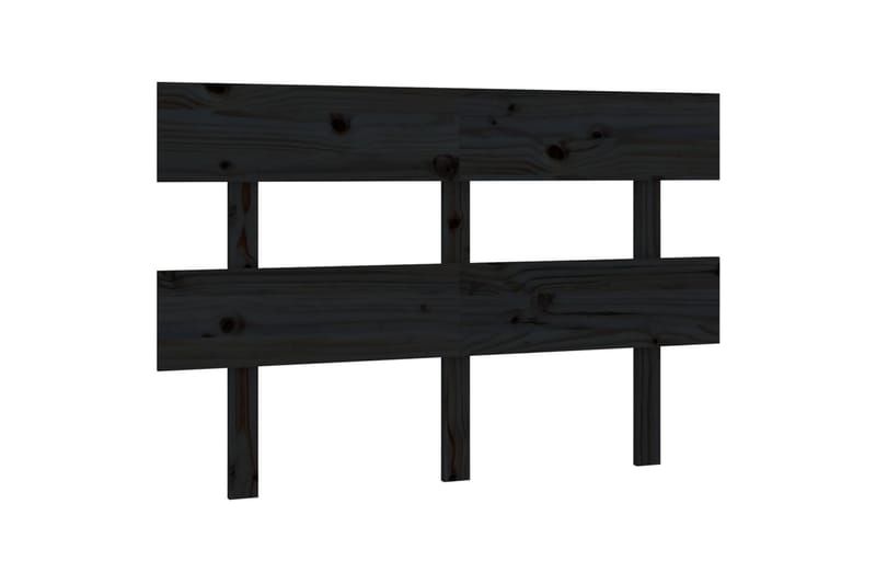 beBasic Sengegavl svart 138x3x81 cm heltre furu - Svart - Møbler - Senger - Sengetilbehør & sengegavl - Sengegavl