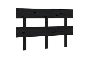 beBasic Sengegavl svart 144x3x81 cm heltre furu - Svart - Møbler - Senger - Sengetilbehør & sengegavl - Sengegavl