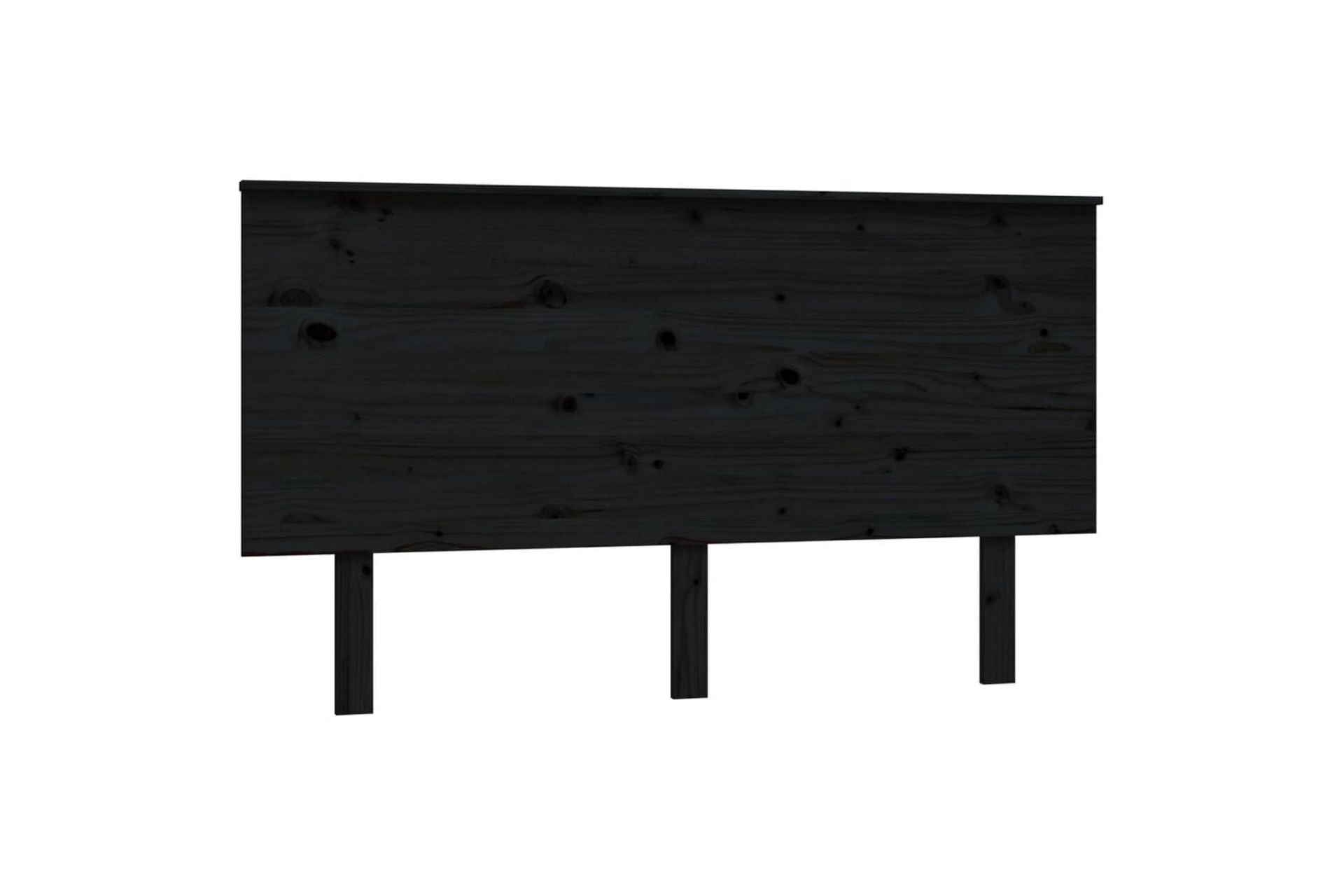 beBasic Sengegavl svart 144x6x82,5 cm heltre furu - Svart - Møbler - Senger - Sengetilbehør & sengegavl - Sengegavl