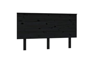 beBasic Sengegavl svart 144x6x82,5 cm heltre furu - Svart - Møbler - Senger - Sengetilbehør & sengegavl - Sengegavl