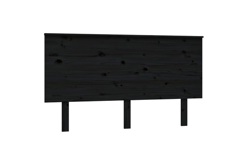 beBasic Sengegavl svart 144x6x82,5 cm heltre furu - Svart - Møbler - Senger - Sengetilbehør & sengegavl - Sengegavl