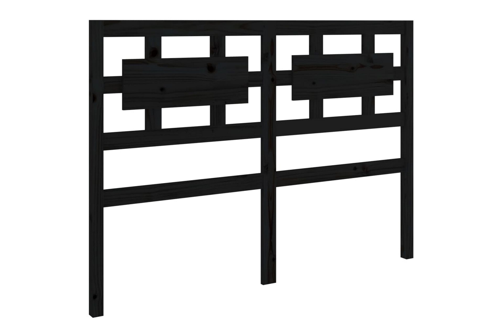 beBasic Sengegavl svart 145,5x4x100 cm heltre furu - Svart - Møbler - Senger - Sengetilbehør & sengegavl - Sengegavl