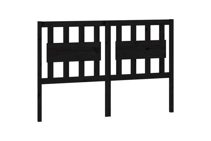 beBasic Sengegavl svart 145,5x4x100 cm heltre furu - Svart - Møbler - Senger - Sengetilbehør & sengegavl - Sengegavl