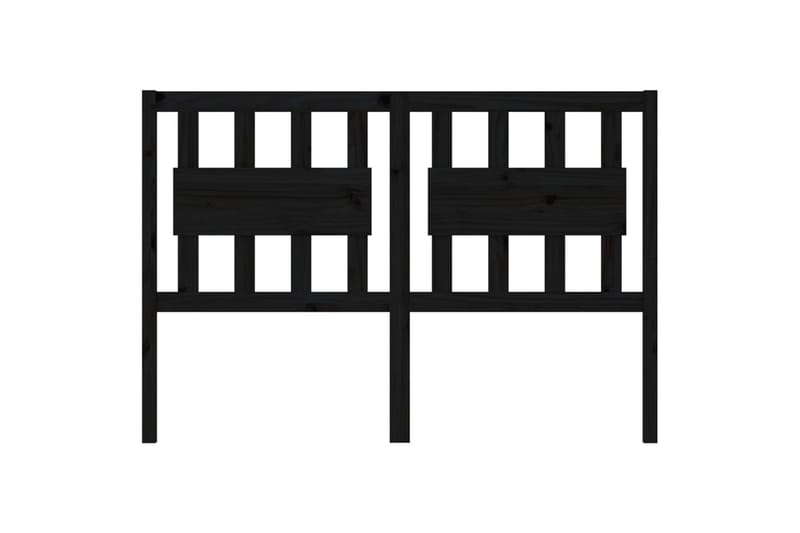 beBasic Sengegavl svart 145,5x4x100 cm heltre furu - Svart - Møbler - Senger - Sengetilbehør & sengegavl - Sengegavl