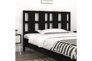 beBasic Sengegavl svart 145,5x4x100 cm heltre furu - Svart - Møbler - Senger - Sengetilbehør & sengegavl - Sengegavl