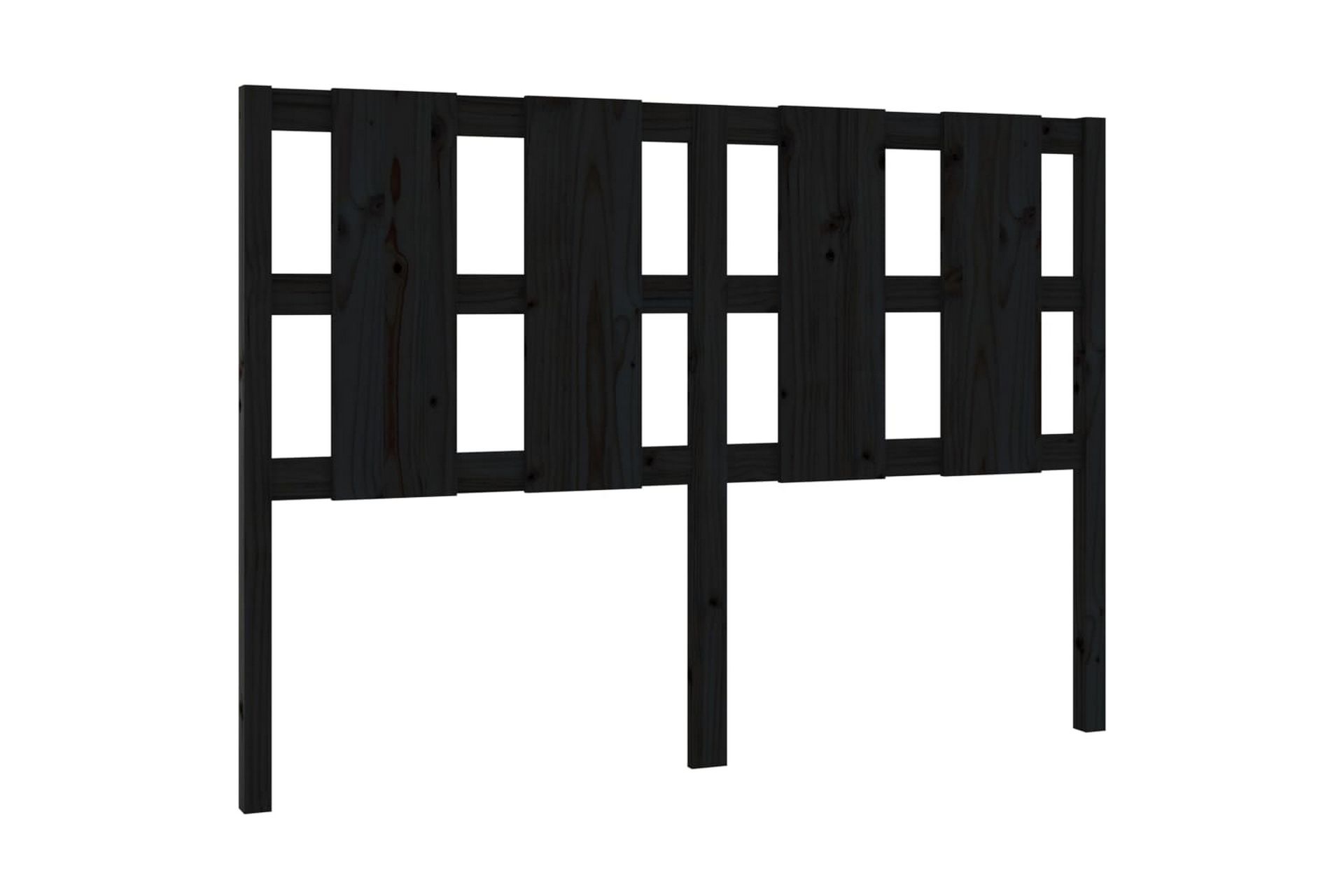 beBasic Sengegavl svart 145,5x4x100 cm heltre furu - Svart - Møbler - Senger - Sengetilbehør & sengegavl - Sengegavl