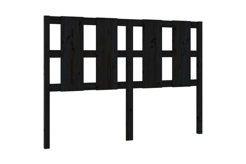 beBasic Sengegavl svart 145,5x4x100 cm heltre furu - Svart - Møbler - Senger - Sengetilbehør & sengegavl - Sengegavl