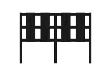 beBasic Sengegavl svart 145,5x4x100 cm heltre furu - Svart - Møbler - Senger - Sengetilbehør & sengegavl - Sengegavl
