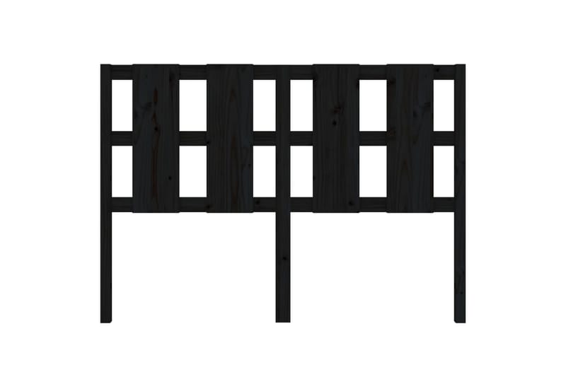 beBasic Sengegavl svart 145,5x4x100 cm heltre furu - Svart - Møbler - Senger - Sengetilbehør & sengegavl - Sengegavl