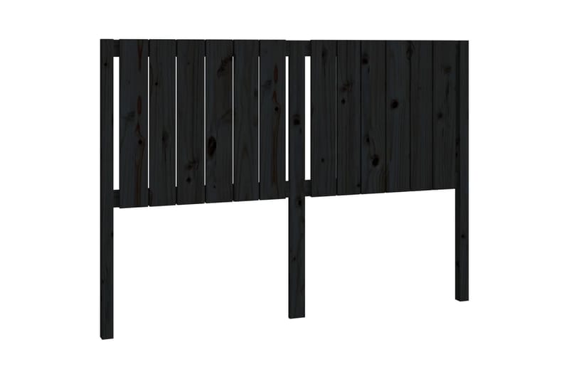 beBasic Sengegavl svart 145,5x4x100 cm heltre furu - Svart - Møbler - Senger - Sengetilbehør & sengegavl - Sengegavl