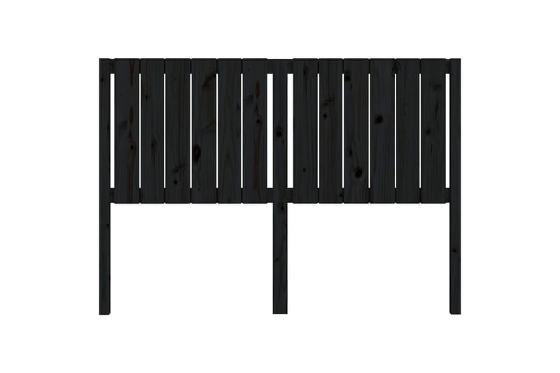 beBasic Sengegavl svart 145,5x4x100 cm heltre furu - Svart - Møbler - Senger - Sengetilbehør & sengegavl - Sengegavl