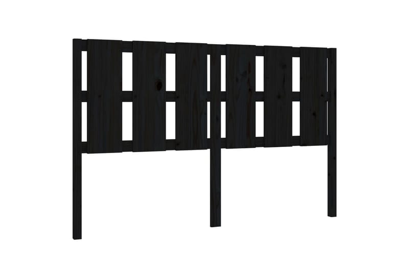 beBasic Sengegavl svart 155,5x4x100 cm heltre furu - Svart - Møbler - Senger - Sengetilbehør & sengegavl - Sengegavl