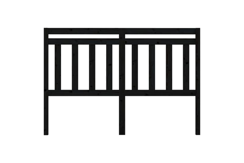 beBasic Sengegavl svart 156x4x100 cm heltre furu - Svart - Møbler - Senger - Sengetilbehør & sengegavl - Sengegavl