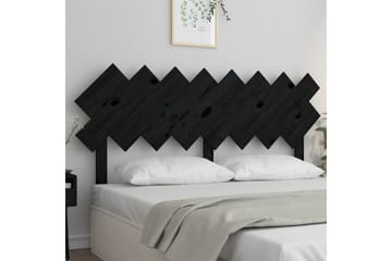 beBasic Sengegavl svart 159,5x3x80,5 cm heltre furu - Svart - Møbler - Senger - Sengetilbehør & sengegavl - Sengegavl