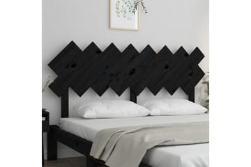 beBasic Sengegavl svart 159,5x3x80,5 cm heltre furu - Svart - Møbler - Senger - Sengetilbehør & sengegavl - Sengegavl
