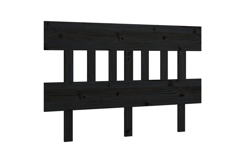 beBasic Sengegavl svart 163,5x3x81 cm heltre furu - Svart - Møbler - Senger - Sengetilbehør & sengegavl - Sengegavl