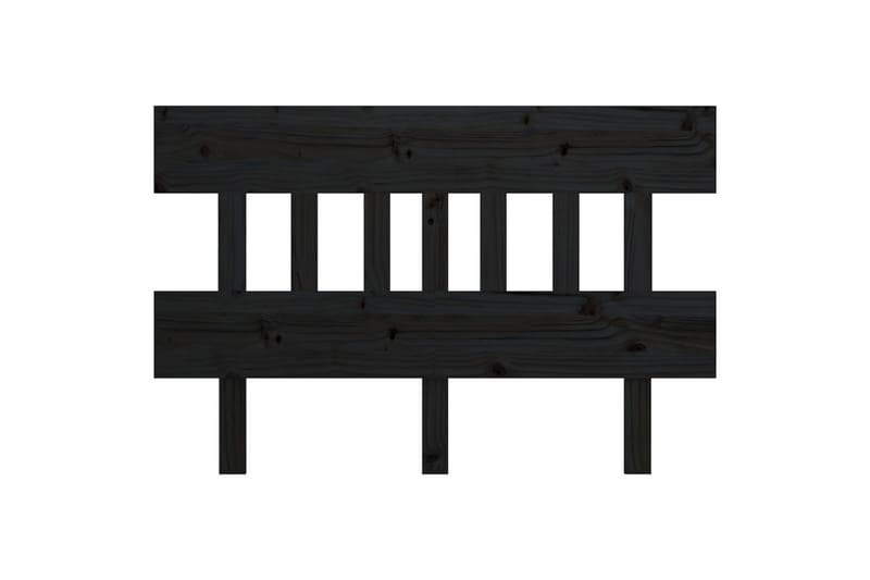 beBasic Sengegavl svart 163,5x3x81 cm heltre furu - Svart - Møbler - Senger - Sengetilbehør & sengegavl - Sengegavl