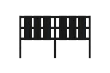 beBasic Sengegavl svart 165,5x4x100 cm heltre furu - Svart - Møbler - Senger - Sengetilbehør & sengegavl - Sengegavl