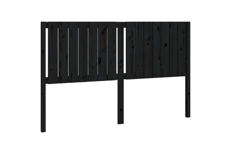 beBasic Sengegavl svart 165,5x4x100 cm heltre furu - Svart - Møbler - Senger - Sengetilbehør & sengegavl - Sengegavl