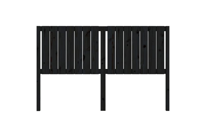 beBasic Sengegavl svart 165,5x4x100 cm heltre furu - Svart - Møbler - Senger - Sengetilbehør & sengegavl - Sengegavl