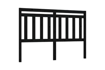 beBasic Sengegavl svart 166x4x100 cm heltre furu - Svart - Møbler - Senger - Sengetilbehør & sengegavl - Sengegavl