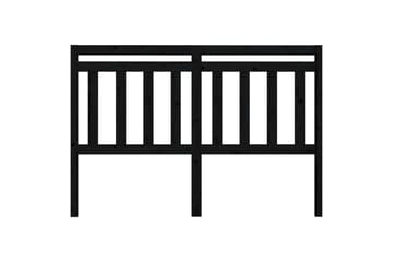 beBasic Sengegavl svart 166x4x100 cm heltre furu - Svart - Møbler - Senger - Sengetilbehør & sengegavl - Sengegavl