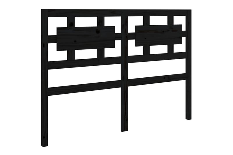 beBasic Sengegavl svart 185,5x4x100 cm heltre furu - Svart - Møbler - Senger - Sengetilbehør & sengegavl - Sengegavl