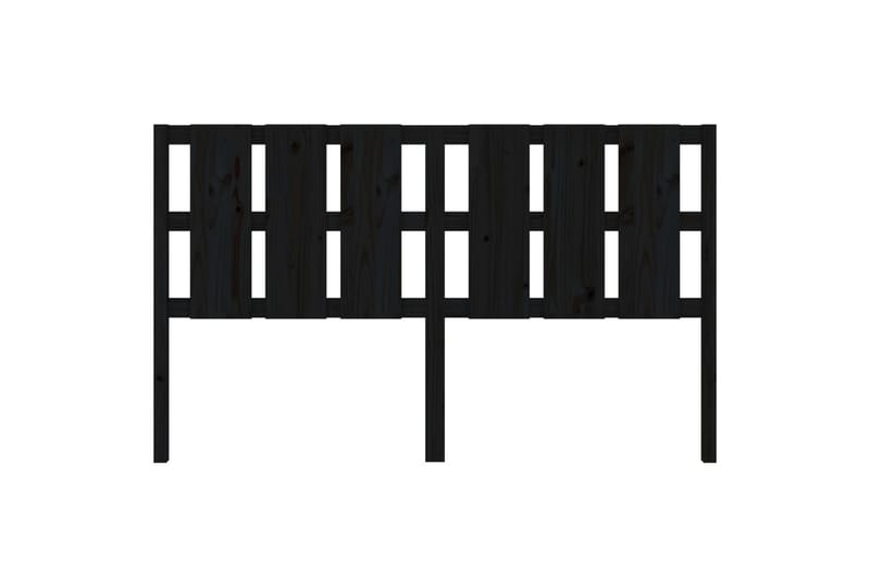 beBasic Sengegavl svart 185,5x4x100 cm heltre furu - Svart - Møbler - Senger - Sengetilbehør & sengegavl - Sengegavl