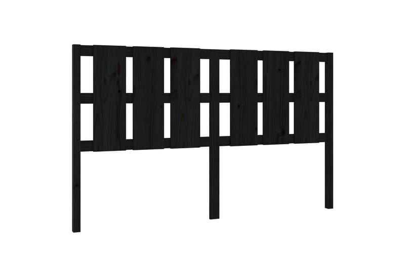 beBasic Sengegavl svart 185,5x4x100 cm heltre furu - Svart - Møbler - Senger - Sengetilbehør & sengegavl - Sengegavl