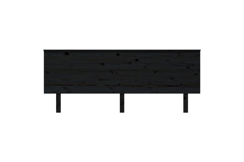 beBasic Sengegavl svart 204x6x82,5 cm heltre furu - Svart - Møbler - Senger - Sengetilbehør & sengegavl - Sengegavl
