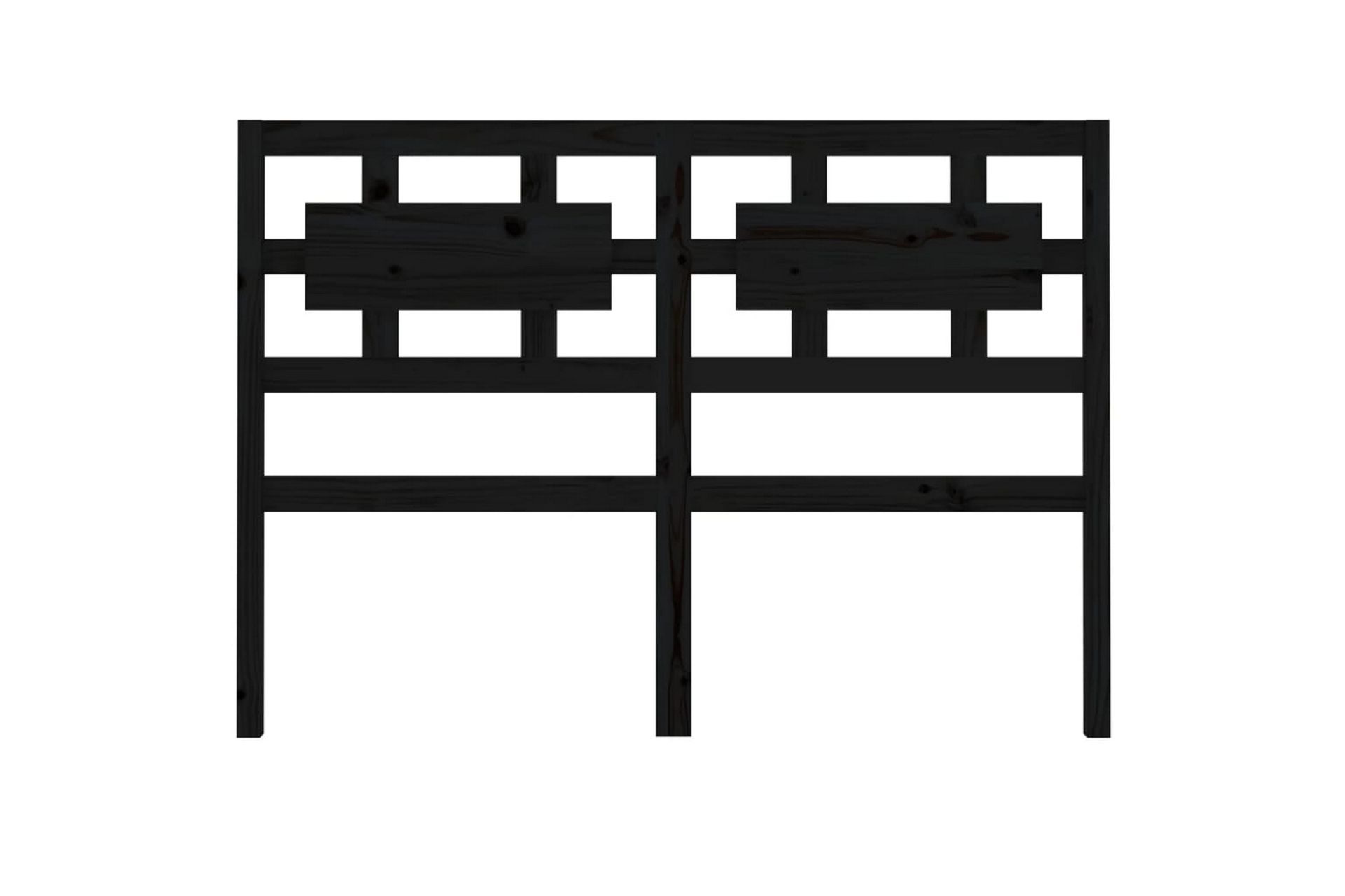 beBasic Sengegavl svart 205,5x4x100 cm heltre furu - Svart - Møbler - Senger - Sengetilbehør & sengegavl - Sengegavl