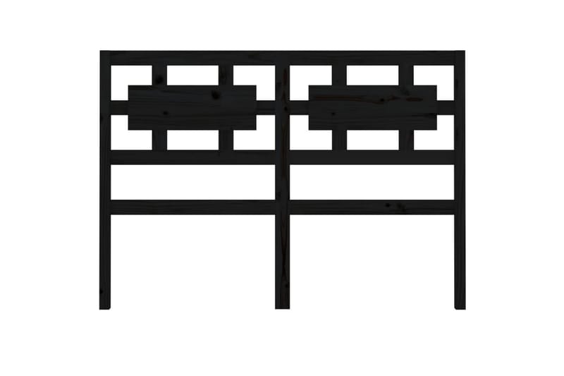 beBasic Sengegavl svart 205,5x4x100 cm heltre furu - Svart - Møbler - Senger - Sengetilbehør & sengegavl - Sengegavl