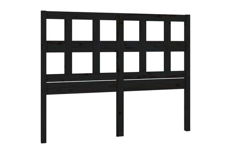 beBasic Sengegavl svart 205,5x4x100 cm heltre furu - Svart - Møbler - Senger - Sengetilbehør & sengegavl - Sengegavl