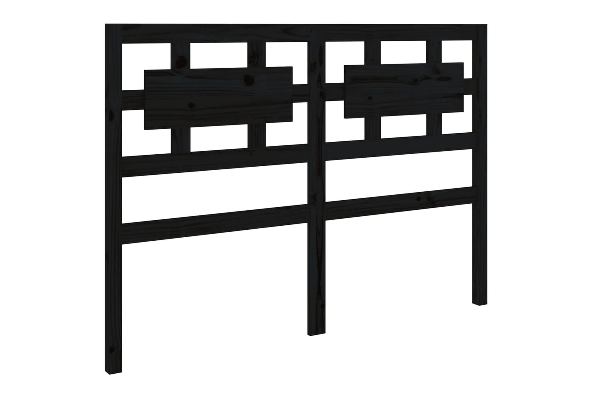beBasic Sengegavl svart 205,5x4x100 cm heltre furu - Svart - Møbler - Senger - Sengetilbehør & sengegavl - Sengegavl