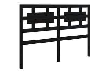 beBasic Sengegavl svart 205,5x4x100 cm heltre furu - Svart - Møbler - Senger - Sengetilbehør & sengegavl - Sengegavl