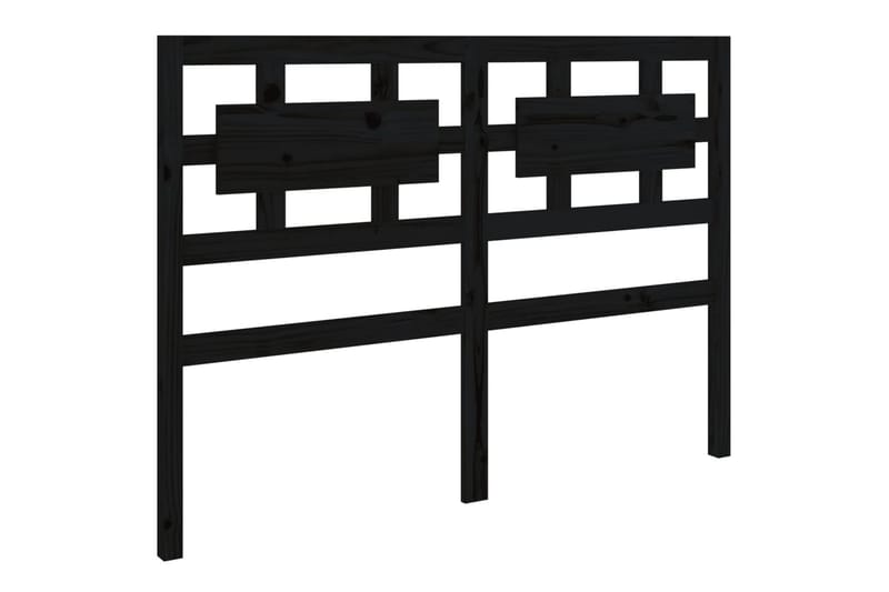 beBasic Sengegavl svart 205,5x4x100 cm heltre furu - Svart - Møbler - Senger - Sengetilbehør & sengegavl - Sengegavl
