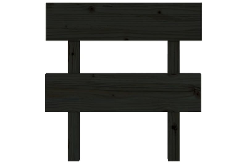 beBasic Sengegavl svart 78,5x4x100 cm heltre furu - Svart - Møbler - Senger - Sengetilbehør & sengegavl - Sengegavl