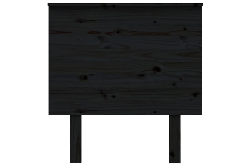 beBasic Sengegavl svart 79x6x82,5 cm heltre furu - Svart - Møbler - Senger - Sengetilbehør & sengegavl - Sengegavl