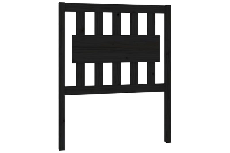 beBasic Sengegavl svart 80,5x4x100 cm heltre furu - Svart - Møbler - Senger - Sengetilbehør & sengegavl - Sengegavl