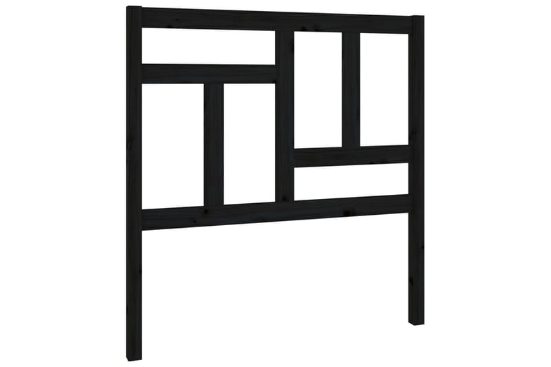beBasic Sengegavl svart 80,5x4x100 cm heltre furu - Svart - Møbler - Senger - Sengetilbehør & sengegavl - Sengegavl