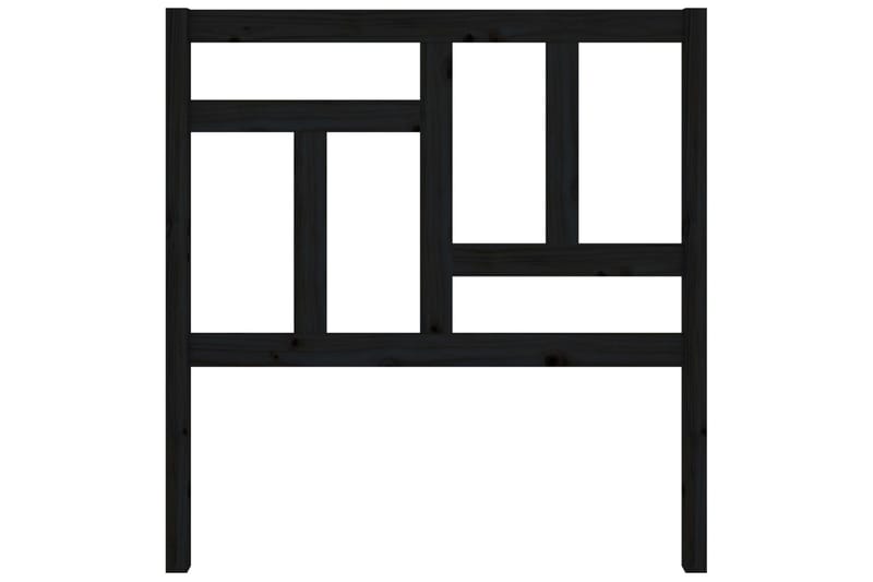 beBasic Sengegavl svart 80,5x4x100 cm heltre furu - Svart - Møbler - Senger - Sengetilbehør & sengegavl - Sengegavl