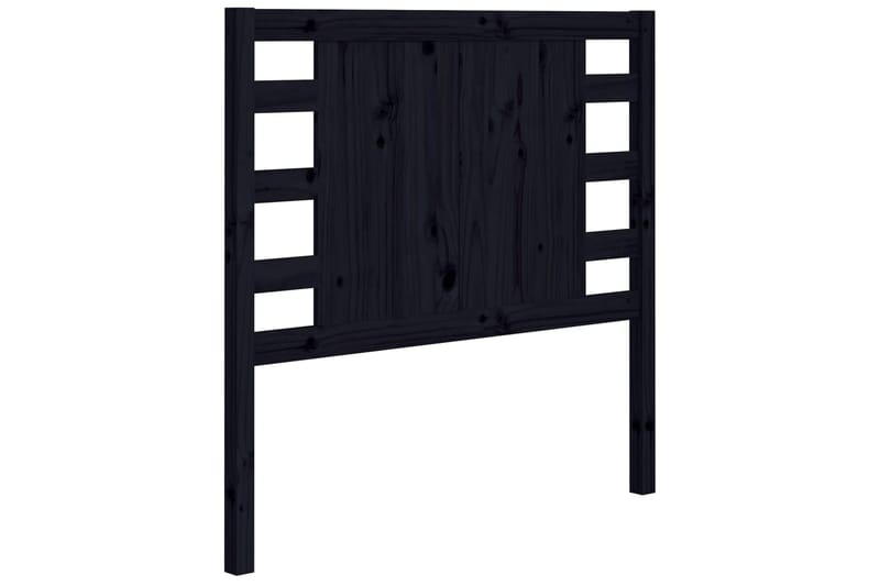 beBasic Sengegavl svart 81x4x100 cm heltre furu - Svart - Møbler - Senger - Sengetilbehør & sengegavl - Sengegavl