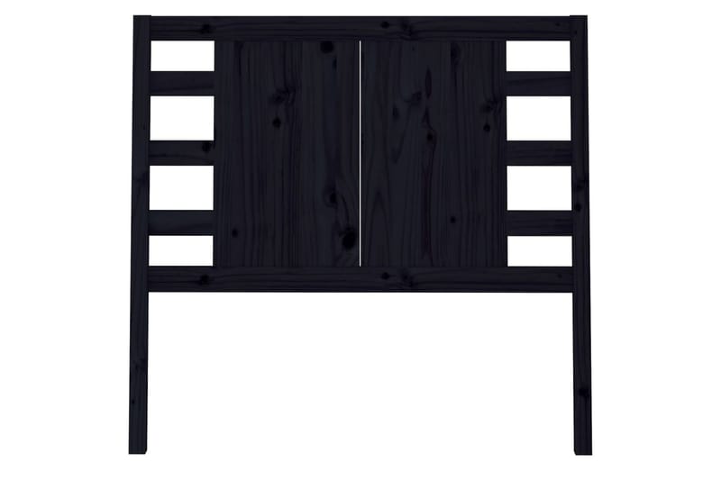 beBasic Sengegavl svart 81x4x100 cm heltre furu - Svart - Møbler - Senger - Sengetilbehør & sengegavl - Sengegavl